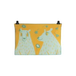 Bamse Babypledd, Turquoise/Orange